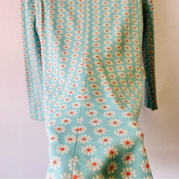 Vintage 1970s Long Sleeve Ditsy Floral Print Daisy Mini Dress The Red Eye 9 - Picture 7 of 13